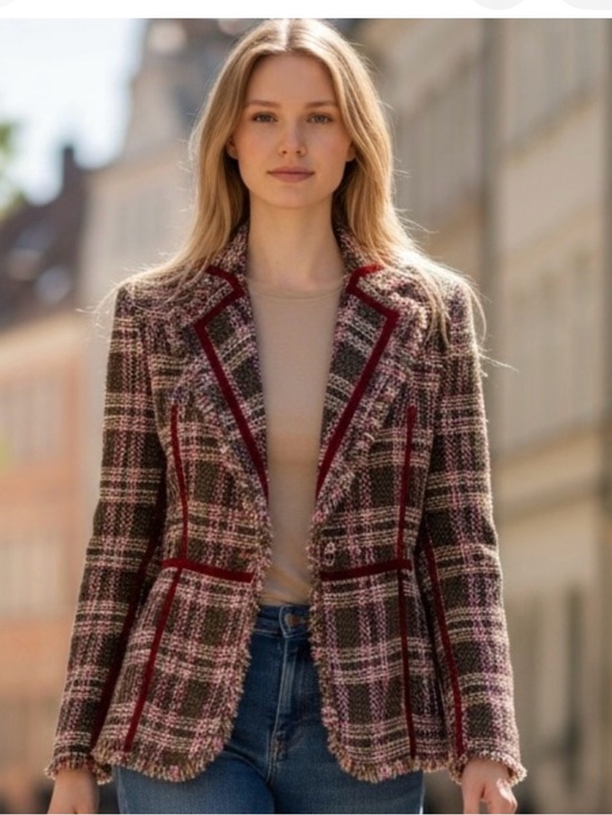 True Meaning Jackets & Blazers - True Meaning Tweed Texture Blazer